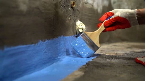 Commercial Basement Waterproofing project at a Ashley, MI business property by SJ Waterproofing Pros